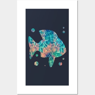 Oceanic Tie-Dye Posters and Art